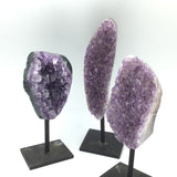 Amethyst Polished With Metal Base
