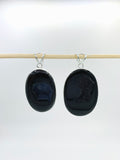 Black Onyx Druzy Pendants