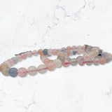 Morganite  Beaded Bracelet 7-8 mm