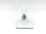 Turquoise Size - 9 Rings Sterling Silver