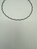 Sterling Silver Chain( Wavy Omega Black)