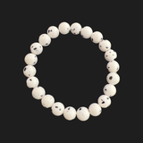 Dalmation Jade Beaded Bracelets 8mm