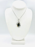 Sterling Silver Citrine And Rutilated Quartz Pendant