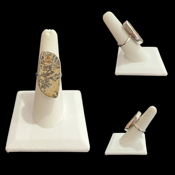 Dendrite Size 7 Rings Sterling Silver