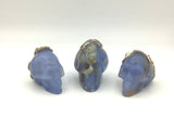 Blue Chalcedony Skulls