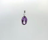 Faceted Amethyst Pendants
