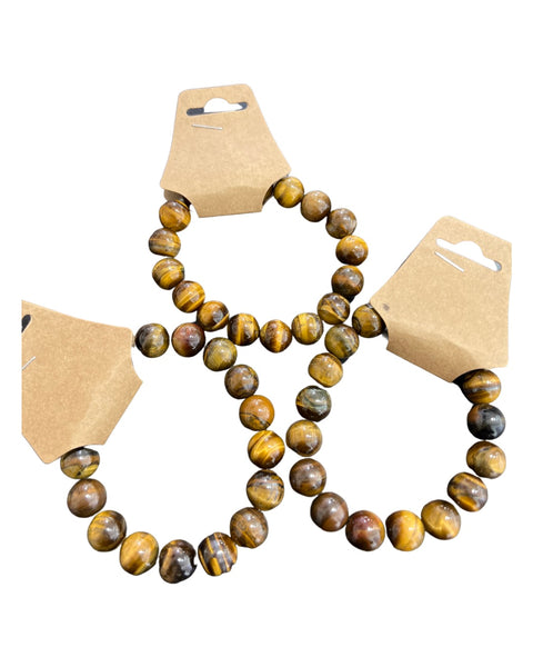 Tiger’s Eye Beaded Bracelets 12 mm