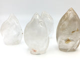 Clear Quartz Flame Shape