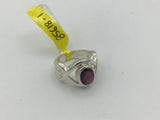 Garnet Size-6 Rings Sterling Silver