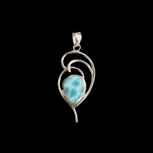 Sterling Silver Larimar Pendant
