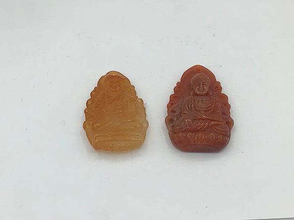 Carnelian Buddha Pendants