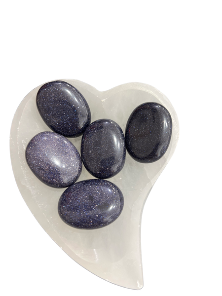 Blue Goldstone Palm Stones