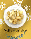 Yellow Calcite tumble stone