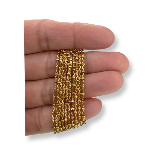 Sterling Silver Chains Gold Plated (FZB-40-G)