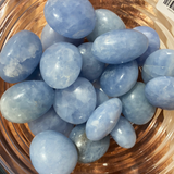 Blue Calcite pebbles