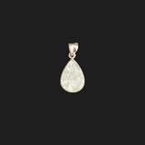 Sterling Silver Rough Pendants (Aquamarine,Rose Quartz,Garnet)