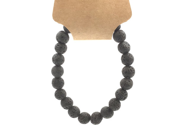 Lava Rock Beaded Bracelet