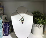 Sterling Silver Labradorite Pendant With Peridot,Amethyst And Pearl