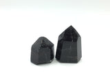 Black Tourmaline Points With Red Inclusions