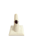 Garnet Size-6 Rings Sterling Silver
