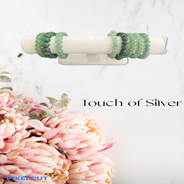 Lepidocrocite green beaded bracelet