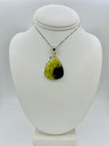 Bi-Color Prehnite Pendants