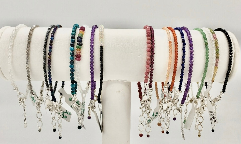Beaded Bracelets with Sterling Clasp Pt 2
