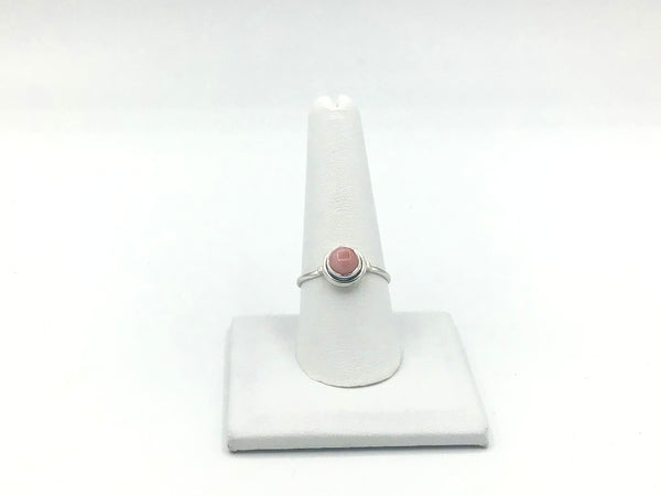Pink opal Size 9 Rings Sterling Silver