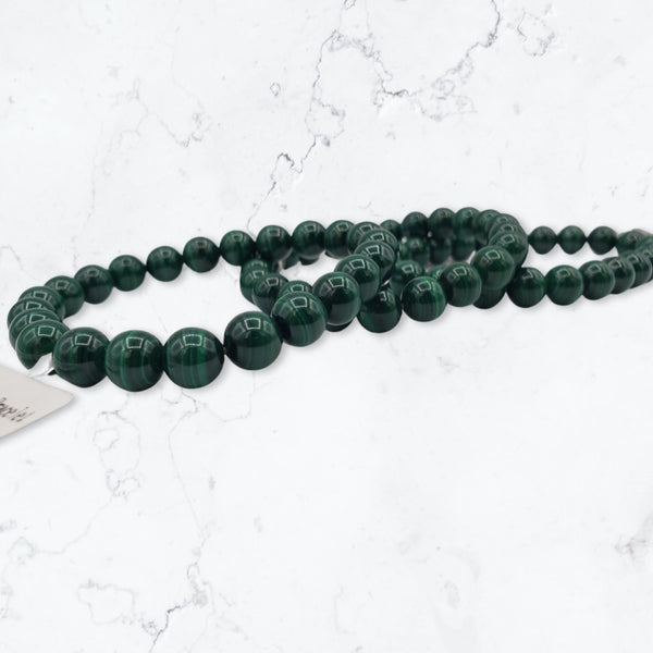 Malachite beaded bracelets 8mm