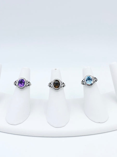 Flower Bohemian Rings