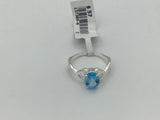 Blue Topaz Size 7 Rings Sterling Silver