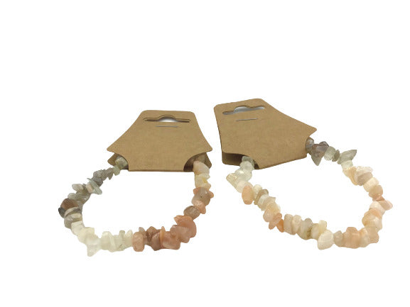 Multi Moonstone Chip Bracelets