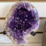 Amethyst On Metal Base Stand