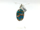 Kingman Turquoise With Spiny Oyster Pendants