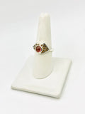 Watermelon tourmaline Size - 9 Rings Sterling Silver