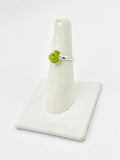 Peridot Size-7 Rings Sterling Silver