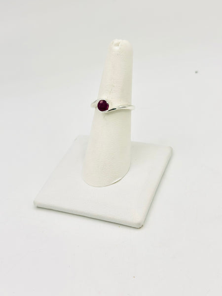 Ruby Size -7 Rings Sterling Silver