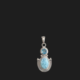 Larimar Pendant Sterling Silver