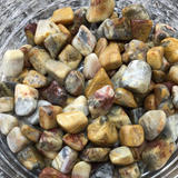 Yellow Crazy Lace Agate Tumbled Stone