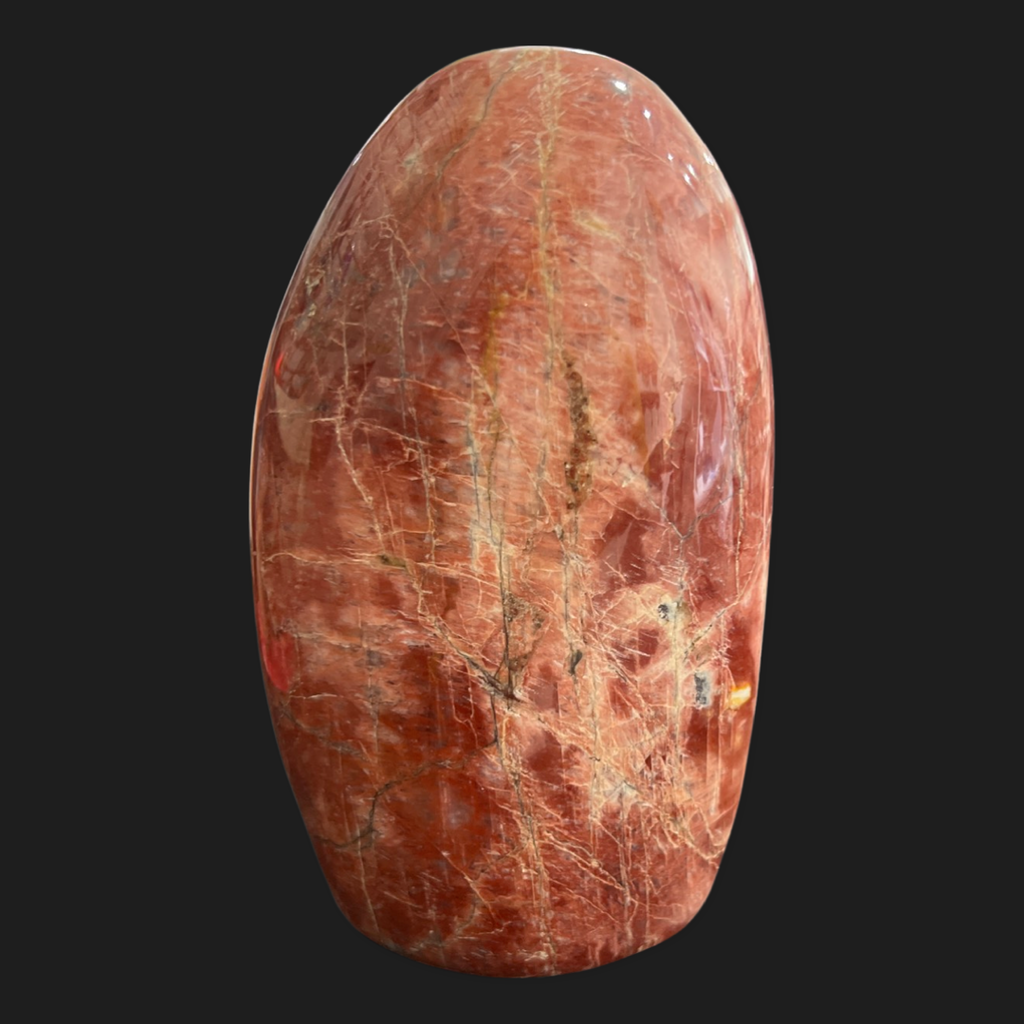 Red Moonstone Freeform Touch of Silver Jewelry