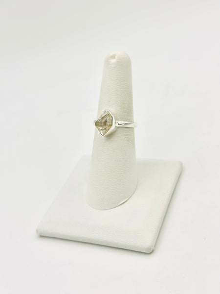 Herkimer diamond Size 7 Rings Sterling Silver