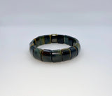 Tigers Eye Rectangle/Dome Bracelet (14-15 mm)