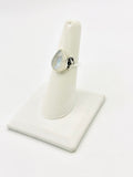 Rainbow moonstone Size 7 Rings Sterling Silver