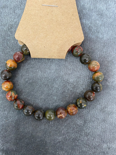 Multi Picasso Jasper Beaded Bracelet