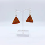 Sterling Silver Spongy Coral Earrings