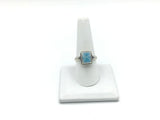 Larimar Size - 9 Rings Sterling Silver