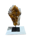 Citrine Cluster on Metal stand
