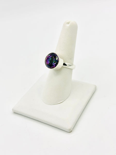 Mystic topaz Size 8 Sterling Silver Rings