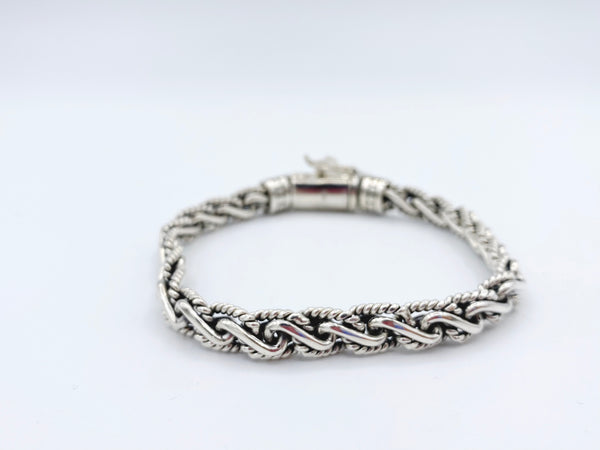 Men’s Oxidized Braided Bracelet