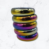 Hematite Ring Plain And Rainbow